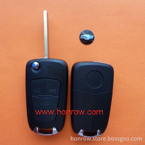 3 button modified folding universal flip key remote blank for Cherolet